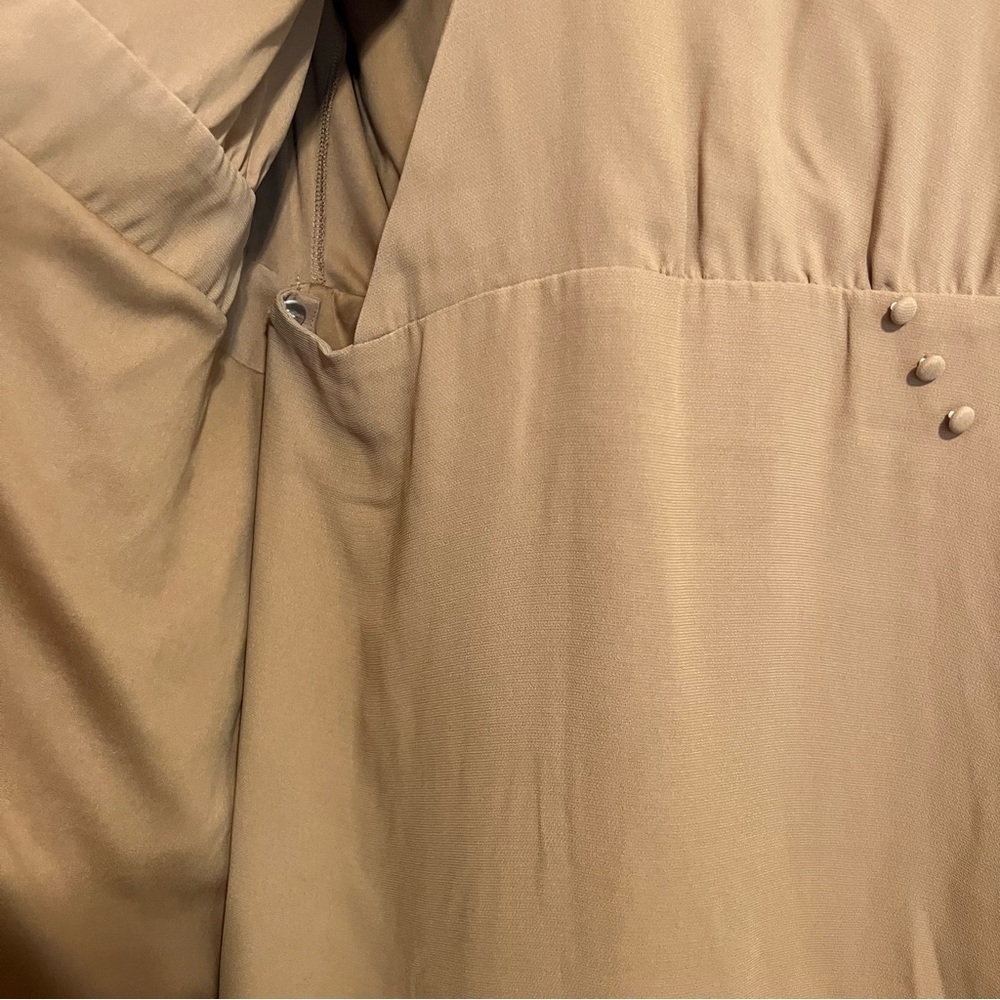 #128 NINE WEST SURPLICE SHIRT WRAP DRESS LARGE - Picture 4 of 8